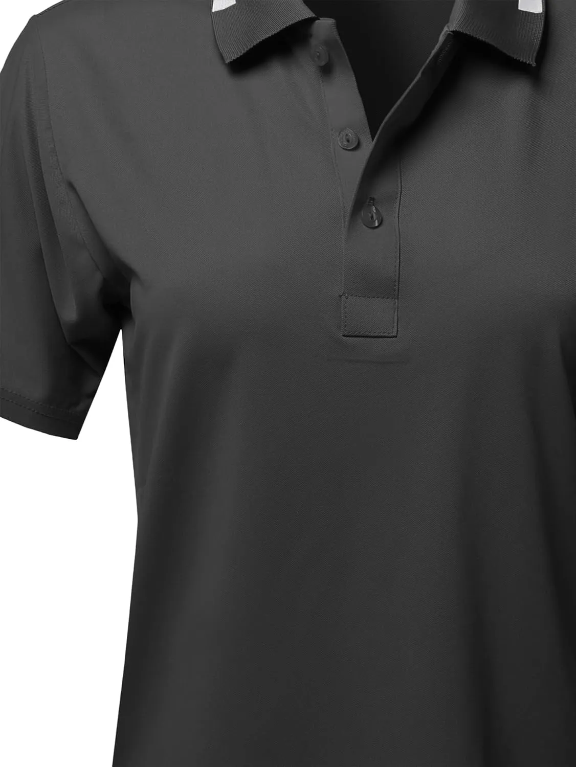 Women's Solid Cool Dri-Fit Active Leisure Short Sleeve Polo T-Shirt Tee