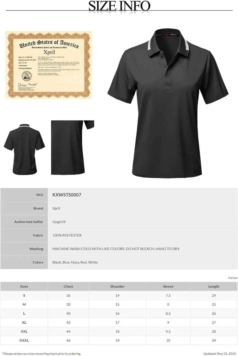 Women's Solid Cool Dri-Fit Active Leisure Short Sleeve Polo T-Shirt Tee